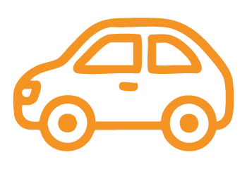 Auto ikoni oranssi.